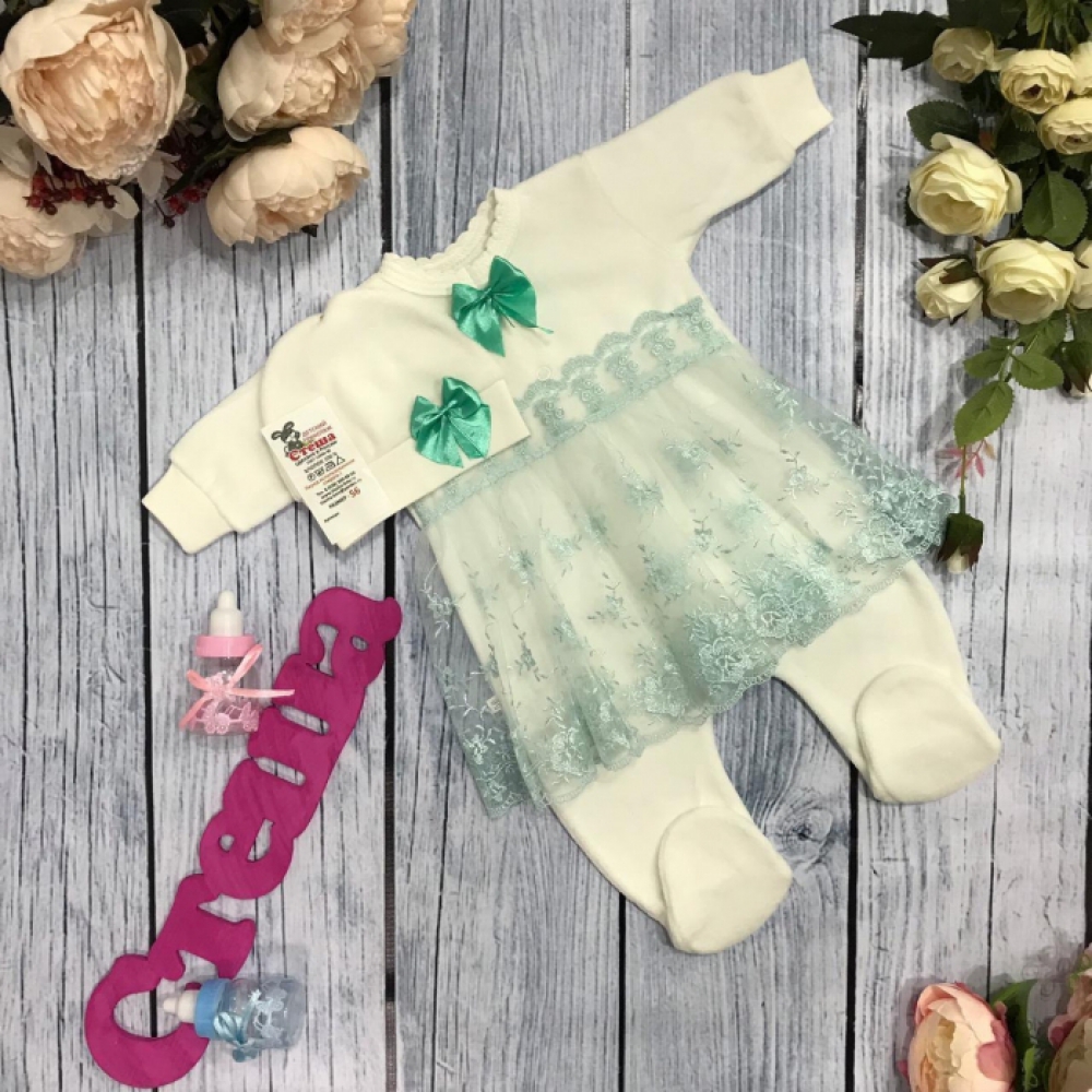 129. Комбинезон ясельный с шапкой,100% хлопок интерлок