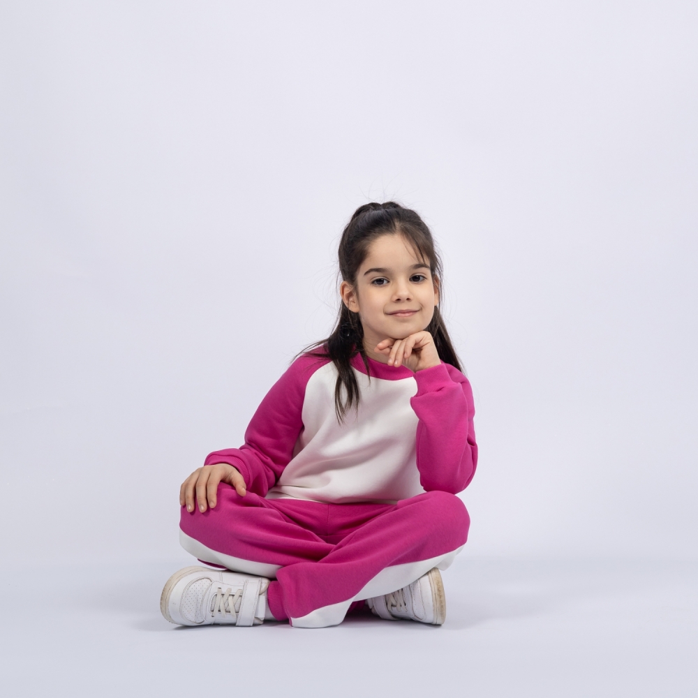 314-М. Свитшот + Штаны, малина, хлопок 65%, 35% ПЭ, 3-х нитка (начес) 98,104,110,116