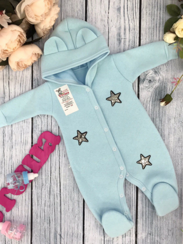 Купить оптом 218. Комбинезон ясельный, хлопок 65%, 35% ПЭ, футер с начёсом 62.68,74 в Пензе