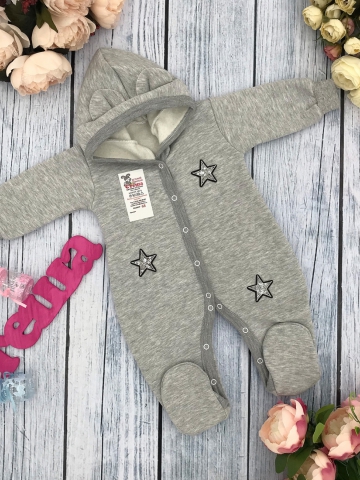 Купить оптом 219-С. Комбинезон ясельный, хлопок 65%, 35% ПЭ, футер с начёсом 62.68,74 в Пензе