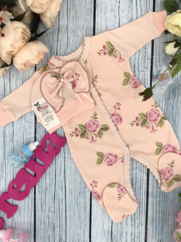 Купить оптом 222. Комбинезон "Роза", хлопок 100 % интерлок в Пензе