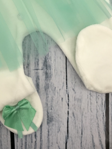 259-Б. Комбинезон с шапкой, хлопок 80% велюр 20% ПЭ бирюза