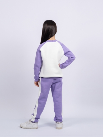 314-Л Свитшот + Штаны, лиловый, хлопок 65%, 35% ПЭ, 3-х нитка (начес) 98,104,110,116