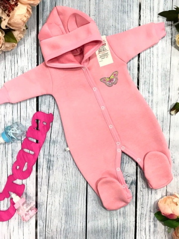 Купить оптом 145. Комбинезон ясельный, хлопок 65%, 35% ПЭ, футер 3-х нитка с начёсом 62.68,74 в Пензе